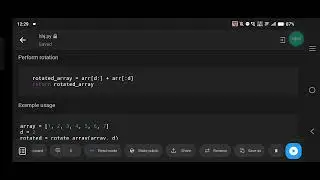 Array Rotation Program in Python | Rotate Array by D Positions