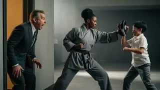 THE MAFIA BOSS FROZE WHEN HE SAW HIS NEW BLACK MAID TRAINING HIS SON LIKE A WARRIOR