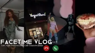 FACETIME VLOG ❤︎ late night froyo + there was a fight at the keyshia cole concert !!