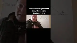 resolviendo un ejercicio de triangulos aplicando los teoremas fundamentales
