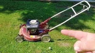 A Snapper push mower that is unique