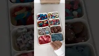 red, white, and blue snack box restock 🇺🇸 #4thofjuly #snackbox #restock #asmr #satisfying #snacks