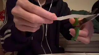 [ASMR] 종이 가위질 소리asmr (the sound of cutting paper with scissors)