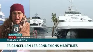 Cancel·lacions en diversos ferris per la mala mar