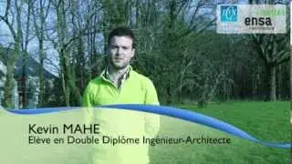 Kevin MAHE, double-diplôme ingénieur-architecte