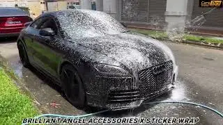 Audi TT Full Wrap Ultra Gloss Black Cars Dere Fully Black Warrior