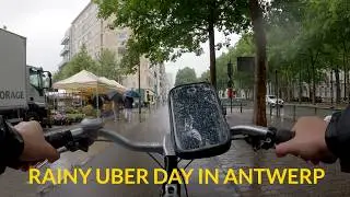 Rainy Uber Eats Day in Antwerp