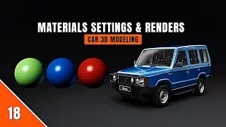 Part 18: 🤯 Make Your Car 3D RENDER REALISTIC! (Materials, 🌈 Colors & Glass Setup) in maya