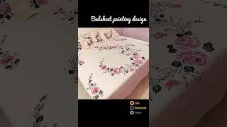 bedsheet painting design #painting #art #shorts