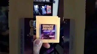 Grimace's Birthday from McDonald's on a Gameboy Color Cartridge. #Nintendo