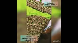 follow us @Thread_needle_ss             ##weddingblouses #simpleaariworkblouseneckdesigns #firstwork