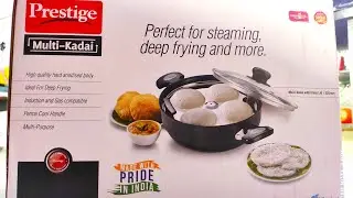 Prestige Multi Kadai Unbox | Idli, dhokla,steaming veggies,deep fry all are possible in multi kadai