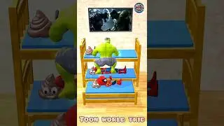Hulk POOP Prank on Spider-Man! 💩🤣 Funny 3D Animation #spiderman #hulk #marvel