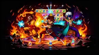 A match-3 idle RPG mobile game, very fun, strategic and casual.