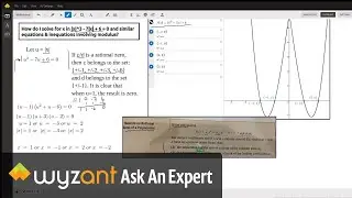 Solve a polynomial equation with integer coefficients where the variable is under absolute value.