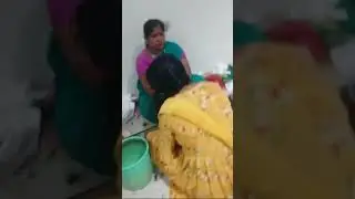 Beautiful indian women head shave with razor in tirumala temple #headshave #headshaving