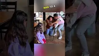 In a restaurant, a disabled man entered and fell as his food dropped to the ground but #wholesome