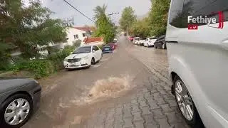 Heavy Rain Paralyzes Life in Fethiye