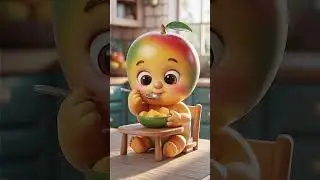 🥭Cute Baby Mango Eating Mango 🥭✨ | Creamy ASMR Loop