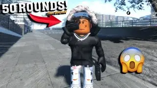 I SLID ON MY OPPS WITH A 50 ROUND DRUM IN THIS NEW ROBLOX HOOD GAME