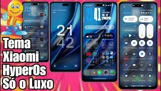🔴Novo Tema Xiaomi &Iacute;cones e Control Center Liquid Glass Estilo HyperOs 3 @CiclopeTech