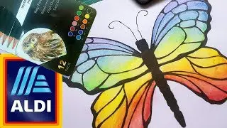 Aldi Watercolour pencils review cheap art supplies Script Premium Artists