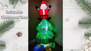 Light Up Your Holidays: 6' LED Inflatable Christmas Tree with Santa and Presents
