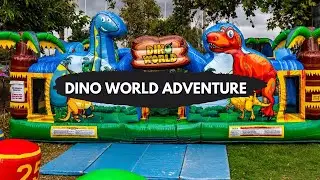 Dinosaur-Themed Inflatable Play Land 🦖 Roar into Adventure at Your Next Event! It will be Dino-Mite🦕