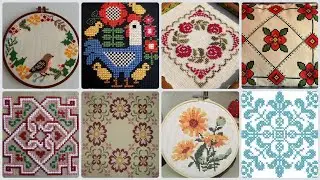 very easy and beautiful cross stitch pattern/Dosti ke design/hand embroidery design for cushion