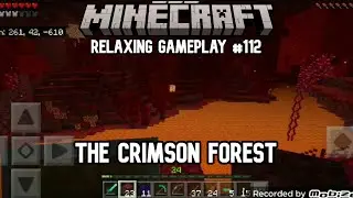 Relaxing Minecraft Gameplay #112 - The Crimson Forest