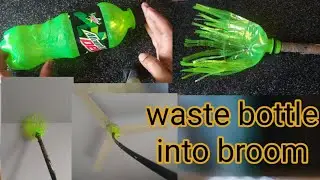 Waste water bottle into best mop stick #crafts #diymopstick #reusableideas