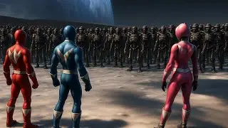 Power Ranger Defeat 50000 Skeleton aleins| Ultimate Battle Simulator 2 #epicbattlesimulator2