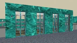 Skyscrapersim , Atriamic Hotel - Glass doors