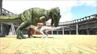 giga vs alpha carno CREATURES | Ark Battles