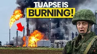 Туапсе горит: удар украинского беспилотника потряс российский нефтяной порт на Черном море #Украи...