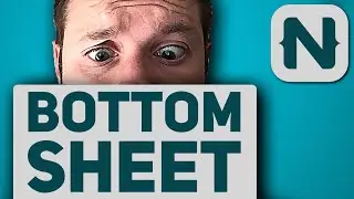 Animated Bottom Sheet in NativeScript Tutorial