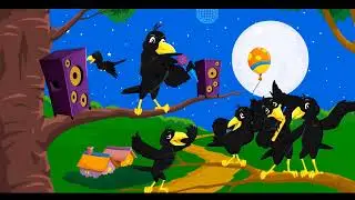 Black crow rhyme #birdsongs  #birdrhymes #rhymesforkids #kidsvideo