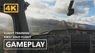 MSFS Gameplay 4K | Microsoft Flight Simulator - FIRST SOLO FLIGHT [GeForce RTX 3070]