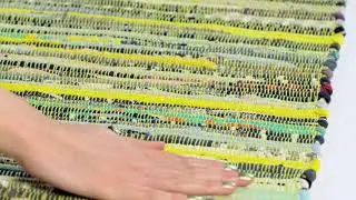 Rag Rug Area Rug by Safavieh - RAR127D Light Green & Multi