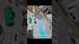Schwimmteich 25m Renolit Alkorplan Hellgrau Ferber Pool