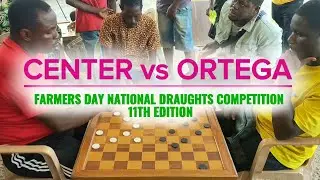 Ortega vs Center Kofi. Farmers Day National Draughts Competition. Round Of 32