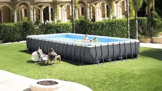 Make a Splash This Summer! Intex Rectangular XTR Ultrametal Frame Pool 9.7m