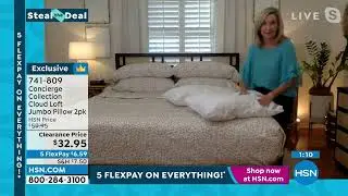 Concierge Collection Cloud Loft Jumbo Pillow 2pack
