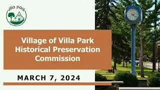 2024-03-07 Historical Preservation Commission
