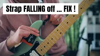 🎸How to STOP Guitar STRAP from FALLING OFF ! (Fender Strap Locks Review) 🎸
