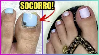 ARRUMANDO AS UNHAS DOS P&Eacute;S EM CASA + FRANCESINHAS COLORIDAS &lsaquo; Unhas da Lal&aacute; &rsaquo;