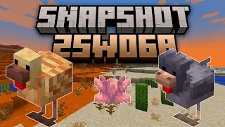 Minecraft&rsquo;s New Chicken Variants | Snapshot 25w06a