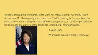 Informative speech on Elaine Chao