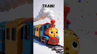 Choo Choo! 🚂 Learn About Trains | Fun Vehicles for Kids  #shortsforkids