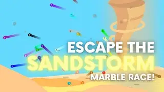 Escape the Sandstorm -  Survival Algodoo Marble Race